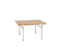 Union Table D'appoint Aluminum/Brun Chaud