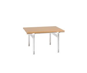 Union Table D'appoint Aluminum/Brun Chaud