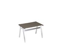 Union Tabouret Aluminum/Taupe Mesh
