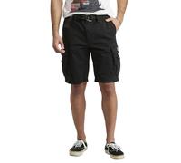 Unionbay Men's Survivor Belted Cargo Short, Black, 34
