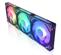 Uniontang Ventilateur de bloc de construction à prisme noir, 120 mm pour processeur d'ordinateur, dissipateur thermique refroidi par air (3 ventilateurs)