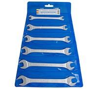 UNIOR 600108 - Juego de 6 llaves fijas de dos bocas en bolsa de plástico 6 a 17 mm serie 110/1PB