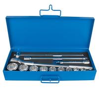 UNIOR 602742 - Juego de 14 vasos y accesorios de 3/4" en caja metalica de 22 a 46 mm serie 197MB1