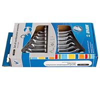 UNIOR 603711 - Juego de 8 llaves combinadas cortas expositor de cartón de 8 a 19 mm serie 125/1CS