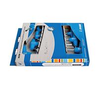Unior 607890 607890-Juego de 7 destornilladores hexagonales Con Mango en T en caja de cartón de 2,5 a 10 mm Serie 193HXCS Homme, Bleu-Bleu, 0.25-1cm