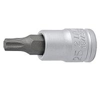 UNIOR 607910 - Llave de vaso 1/4" con punta Torx TX 40 serie 187/2PH