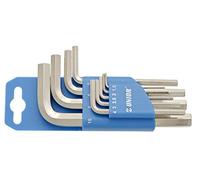 UNIOR 617079 - Juego de 10 llaves allen en colgador de plástico de 1.5 a 12 mm serie 220/3PH