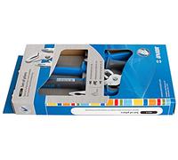 UNIOR 617818 - Juego de 3 alicates universal, tenacilla apertuña múltiple y corte diagonal en caja de cartón serie 402A