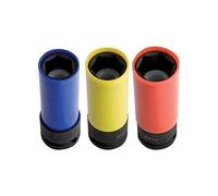 UNIOR 619017 - Llave de vaso de impacto 1/2" con protección de plástico-21 serie 231/4PL