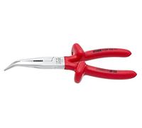 UNIOR 619191 - Alicate con puntas semirredondas boca curva con corte y grip aislado VDE 170 mm serie 512/1VDEDP