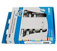 UNIOR 620583 - Juego de 6 llaves de pipa abiertas boca estrella en caja de cartón de 8 a 19 mm serie 177CS6