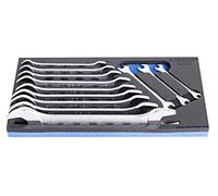 UNIOR 621050 - Juego de 12 llaves fijas de dos bocas en bandeja SOS de 6 a 32 mm serie 964/1ASOS