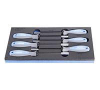 UNIOR 621063 - Juego de 6 destornilladores con vaso TBI en bandeja de plástico de 5,5 a 13 serie 964/9BSOS