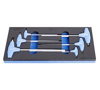 Unior 621068 - Juego de 6 llaves Allen Con Mango en T en bandeja SOS de 3 a 10 mm Serie 964/13ASOS