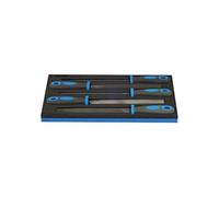 UNIOR 621082 - Juego de 5 limas entrefinas en bandeja SOS serie 964/26 1/2SSOS