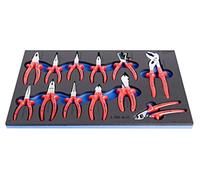 UNIOR 621786 - Juego de 12 alicates aislados VDE en bandeja serie 964VDE3