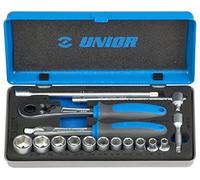 Unior 9619413 Jeu de Douilles, 1/10,2 cm/3/16-9/40,6 cm, Lot de 16