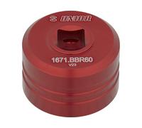 Unior Bike Tools Outil pour Boîtier de Pédalier 1671.BBR60 rouge universal
