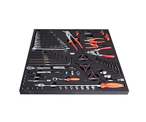 Unior Ensemble d'outils dans Le Plateau 4 pour Outils et Pinces Torques 2600a et 2600c: Rouge, Taille Unique