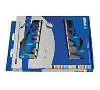 Unior 607890 607890-Juego de 7 destornilladores hexagonales Con Mango en T en caja de cartón de 2,5 a 10 mm Serie 193HXCS Homme, Bleu-Bleu, 0.25-1cm