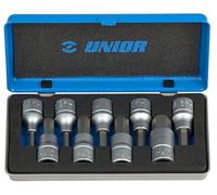 UNIOR Jeu de Douilles Tournevis 6 pa NS 1/2" en Coffret métal - /9-192/14