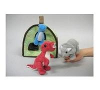 Unipak Dino Finger Puppet Play House Multicolore G