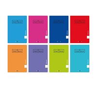 Unipapel 98431799. Papyrus Lot de 10 cahiers A5 + 48 feuilles quadrillées 4 x 4 mm, couverture en polypropylène, 12 couleurs aléatoires