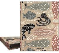 Unipapel Classeur À Anneaux A5 Écologique Carton Et Papier 100% Recyclés 4 Anneaux Ronds De 20 Mm Uninature Design Baleines Fsc Recycled 100%