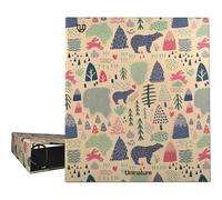 Unipapel - Classeur à anneaux kraft recyclé A4, 4 anneaux mixtes 40 mm, Uninature Design Alaska, FSC Recycled 100%, parfait matériel scolaire et de bureau