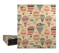 Unipapel - Classeur à anneaux kraft recyclé A4, 4 anneaux mixtes 40 mm, Uninature Design Cappadoce, FSC Recycled 100%, parfait matériel scolaire et de bureau