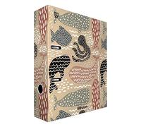 Unipapel - Classeur à levier Kraft A4, recyclé, tranche 65 mm, avec œillet et Rado, Uninature Design baleines, FSC Recycled 100%