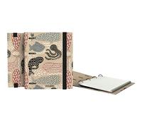 Unipapel - Classeur écologique A5 avec recharge 90 feuilles recyclées 90 g, quadrillage 5 x 5, bandes de couleur, Uninature Design baleines | FSC Recycled 100%, Carpebook