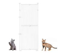 unipaws Barrière de sécurité pour Chat, Extra-Haute de 190 cm, barrière pour Animaux, avec Serrure, barreaux rapprochés, Montage sans perçage, Usage intérieur
