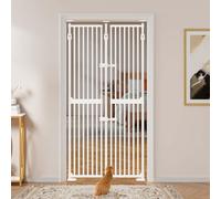 unipaws Barrière de sécurité pour Chat, Extra-Haute de 190 cm, barrière pour Animaux, avec Serrure, barreaux rapprochés, Montage sans perçage, Usage intérieur