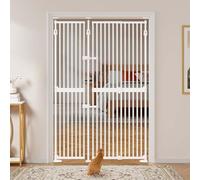 unipaws Barrière de sécurité pour Chat, Extra-Haute de 190 cm, barrière pour Animaux, avec Serrure, barreaux rapprochés, Montage sans perçage, Usage intérieur