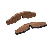 unipaws Lot de 2 pieds de support pour barrière extra large à 6 panneaux pour animal domestique, pour panneau de 1,8 cm d'épaisseur (noyer)