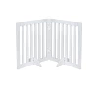 unipaws Porte pour animaux de compagnie de 61 cm de hauteur à poser librement pour chien et chat, portes en bois pour chien pour les portes, les escaliers, clôture pliable à franchir pour la maison