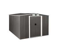 Uniprodo Abri de Jardin en Métal - 313 x 179 x 258 cm, Cabane de Jardin Metal, Abri de Jardin en Acier Galvanisé, Cabanon de Jardin