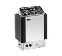 Uniprodo Poêle pour sauna - 4,5 kW - 30 à 110 °C - Unité de commande comprise UNI_SAUNA_S4.5KW