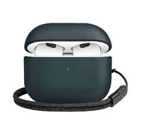 UNIQ 3rd gen AirPods Terra case Cuir véritable bleu nautique