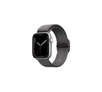 UNIQ ASPEN - Bracelet tressé réglable compatible avec Apple Watch 41/40/38 mm, Boucle en Acier Inoxydable - Hyper Résistant - Matériau extensible Weavex™