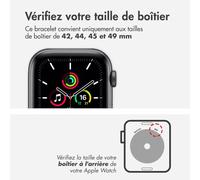 Uniq Bracelet Double Face Revix Watch 1-9 / Se / Ultra (2) 42/44/45/49 Mm Charcoal (Grey/Orange)