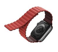 Uniq bracelet Revix Apple Watch série 4/5/6/7 / SE 40 / 41mm. Aimant réversible bordeaux-korail / marron-corail