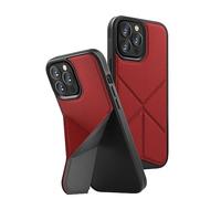 Uniq Coque de Protection Anti-Choc avec Support Réglable (iPhone 13 Pro Max, Rouge)