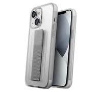 UNIQ HELDRO - Coque de Protection Robuste avec Lanière de Maintien et Sangle Solide - Résistance aux Chutes et aux chocs (iPhone 13 - Transparent)