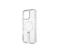 UNIQ Hybride pour iPhone 16 Pro MagClick Charge Eleva avec Support Vertical - Transparent