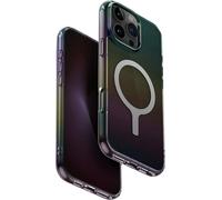 Uniq Iridescia Coque Pour Iphone 16 Pro Max Magclick Charging Minuit