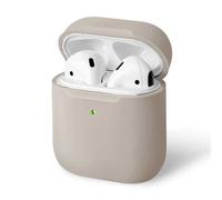 UNIQ Lino AirPods 1/2 gen. Housse en silicone beige/beige ivoire