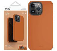 Uniq Lino Hue iPhone 15 Pro 6,1 Housse Magclick Charging Orange/Sunset Orange Housse pour téléphone portable