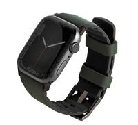 UNIQ Linus bracelet Apple Watch Series 4/5/6/7/8/SE/SE2/Ultra 42/44/45mm. Silicone Airosoft vert/vert mousse